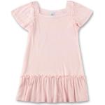 Rosa Kurzärmelige Sanetta Bio Kindernachthemden & Kindernachtkleider mit Rüschen für Mädchen Größe 116 
