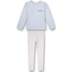 Blaue Sanetta Bio Lange Kinderschlafanzüge aus Jersey für Mädchen Größe 176 