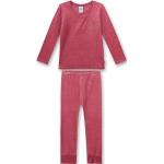 Rosa Unifarbene Lange Kinderschlafanzüge für Mädchen Größe 128 