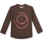 Reduzierte Braune Sanetta Bio Rundhals-Ausschnitt Kindersweatshirts aus Baumwolle für Mädchen Größe 128 