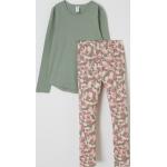 Reduzierte Grüne Sanetta Kinderschlafanzüge & Kinderpyjamas aus Baumwolle für Mädchen Größe 164 