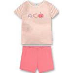 Reduzierte Aprikose Gestreifte Sanetta Bio Kinderschlafanzüge & Kinderpyjamas aus Baumwolle für Mädchen Größe 92 