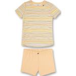 Reduzierte Gelbe Gestreifte Sanetta Bio Kinderschlafanzüge & Kinderpyjamas aus Baumwolle für Mädchen Größe 152 