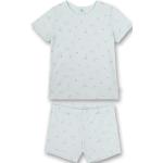 Reduzierte Hellblaue Blumenmuster Sanetta Bio Kinderschlafanzüge & Kinderpyjamas aus Baumwolle für Mädchen Größe 92 