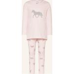 Pinke Sanetta Lange Kinderschlafanzüge aus Jersey für Mädchen Größe 104 