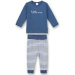 Blaue Sanetta Bio Kinderschlafanzüge & Kinderpyjamas maschinenwaschbar für Jungen Größe 92 