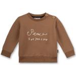 Reduzierte Braune Sanetta Bio Nachhaltige Kindersweatshirts mit Knopf aus Baumwolle maschinenwaschbar für Jungen Größe 62 
