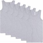 Graue Bio Kinderunterhemden für Jungen Größe 152 6-teilig 