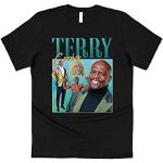 Sanfran Clothing Terry Crews Homage Funny Gym Icon Legend Brooklyn 99 Party T-Shirt Gr. L, Schwarz