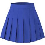 Royalblaue Unifarbene Mini Festliche Röcke mit Reißverschluss aus Polyester für Damen Größe 4 XL 