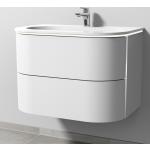 Reduzierte Weiße Sanipa Organische Waschbeckenunterschränke & Badunterschränke aus Keramik Höhe 0-50cm, Tiefe 50-100cm 