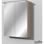 Silberne Moderne Sanipa Spiegelschränke aus Chrom LED beleuchtet Breite 50-100cm, Höhe 50-100cm, Tiefe 0-50cm 