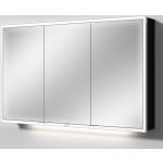 Schwarze Moderne Spiegelschränke aus Melamin LED beleuchtet Höhe 100-150cm 