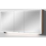Reduzierte Silberne Moderne Sanipa Spiegelschränke aus Eiche LED beleuchtet Höhe 150-200cm 
