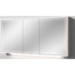 Reduzierte Silberne Moderne Sanipa Spiegelschränke matt aus Aluminium LED beleuchtet Höhe 150-200cm 