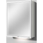Silberne Moderne Sanipa Spiegelschränke aus Melamin LED beleuchtet Höhe 50-100cm 