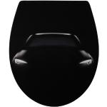 Schwarze Sanitop-Wingenroth Ovale Toilettendeckel & WC-Sitze glänzend 