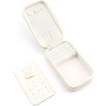 Weiße Minimalistische Schmuckschatullen aus Samt für Damen zur Hochzeit 