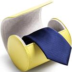 Gelbe Krawattentaschen aus Kunstleder für Herren 