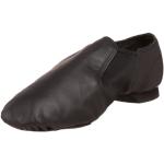 SANSHA Charlotte Jazz-Schuh zum Reinschlüpfen aus Leder, schwarz, 36 EU