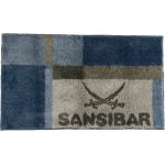 Blaue Sansibar Badematten & Duschvorleger aus Acryl 