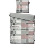 Rosa Unifarbene Moderne Sansibar Bettwäsche Sets & Bettwäsche Garnituren mit Reißverschluss aus Baumwolle 