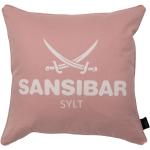 Pinke Sansibar Dekokissenbezüge mit Reißverschluss aus Baumwolle 45x45 