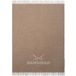 Taupefarbene Sansibar Kuscheldecken & Wohndecken aus Textil 150x200 
