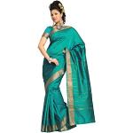 Grüne Saris aus Viskose für Damen Einheitsgröße 