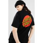 Schwarze Streetwear Santa Cruz T-Shirts aus Baumwolle für Damen 