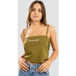 Reduzierte Grüne Streetwear Santa Cruz Tank-Tops aus Baumwolle für Damen für den für den Sommer 