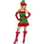 Bunte Widmann Weihnachtself-Kostüme & Weihnachtswichtel-Kostüme für Damen Größe S 