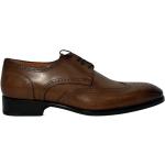 Reduzierte Braune Business SANTONI Hochzeitsschuhe & Oxford Schuhe aus Leder für Herren Größe 41 