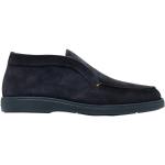 Reduzierte Blaue SANTONI Ankle Boots & Klassische Stiefeletten aus Leder für Herren Größe 40,5 
