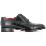 Schwarze Business SANTONI Hochzeitsschuhe & Oxford Schuhe aus Leder Gefüttert für Herren Größe 42,5 für den für den Winter 