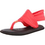 Sanuk Damen Yoga Sling 2 Solid Vintage Flip Flop Sandale, Korallenrot, 39 EU