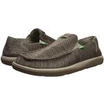 Khakifarbene Vintage Sanuk Vagabond Low Sneaker aus Mesh für Herren Größe 47 