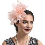 Champagnerfarbene Elegante Sanwood Jewelry Damenfascinators mit Ornament-Motiv für Partys 
