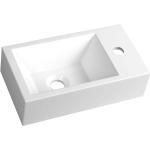 Reduzierte Weiße Handwaschbecken & Gäste-WC-Waschtische aus Marmor 