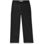 Reduzierte Schwarze Unifarbene Flanellhosen mit Reißverschluss aus Flanell für Herren Größe XL 