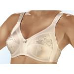 Weiße Bestickte SASSA MODE Soft-BHs aus Polyester ohne Bügel für Damen 2-teilig 