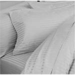 Silberne Satinbettwäsche mit Reißverschluss aus Baumwolle schnelltrocknend 135x200 2-teilig 