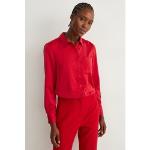 Rote C&A Festliche Blusen aus Satin für Damen Größe M 