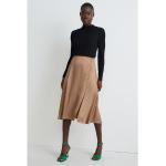 Braune C&A Slip Skirts & Satinröcke mit Reißverschluss aus Satin für Damen Größe M 