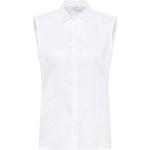 Weiße Elegante Eterna Festliche Blusen aus Satin für Damen Größe M für den für den Sommer 