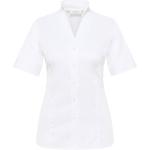 Weiße Business Kurzärmelige Eterna Blusenshirts & Schlusen aus Baumwolle für Damen Größe S 