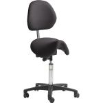 Schwarze Ergonomische Bürostühle & orthopädische Bürostühle  aus Kunststoff mit Rollen Breite 0-50cm, Höhe 0-50cm, Tiefe 0-50cm 