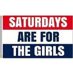 „Saturdays are for the Girls“-Flagge, Polyester, f