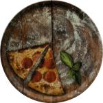 Saturnia Runde Pizzateller aus Porzellan 