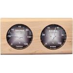Anthrazitfarbene Finnsa Sauna Thermometer aus Holz 